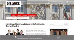 Desktop Screenshot of linksfraktion-bonn.de